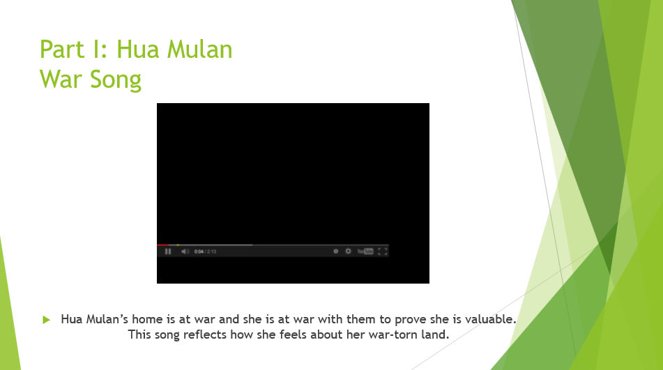 Hua Mulan War Song
