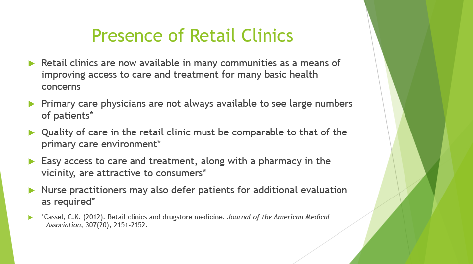 Presence of Retail Clinics