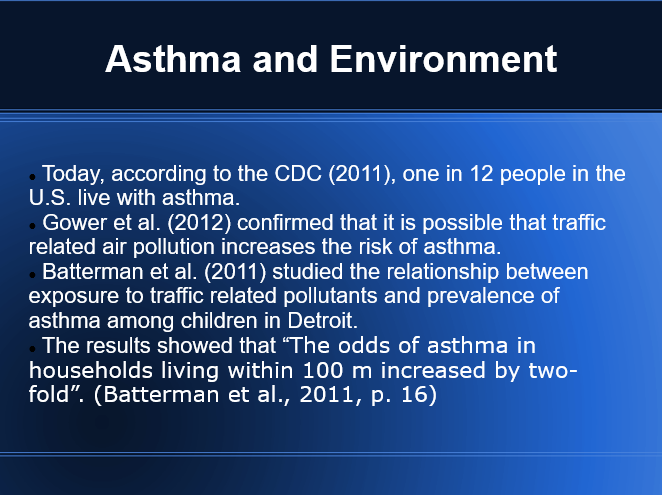 Asthma and Environment