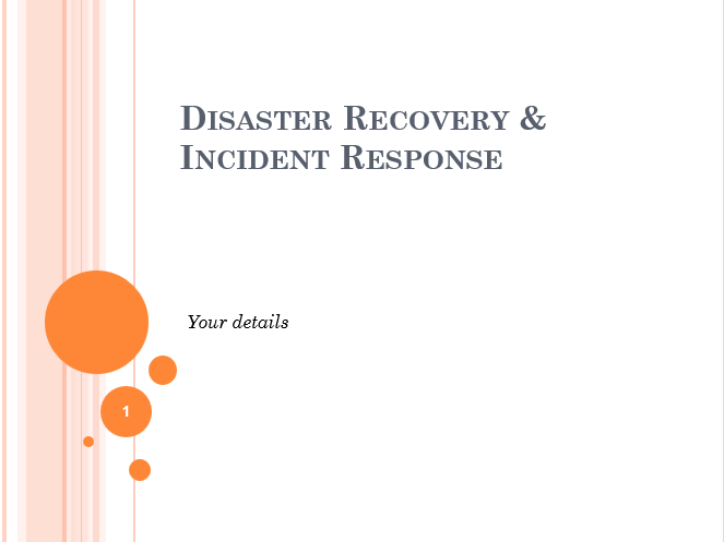 Disaster Recovery & Incident Response