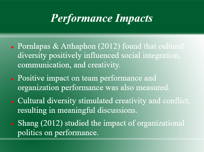 Performance Impacts