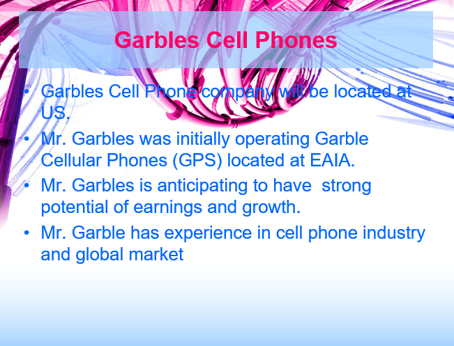 Garbles Cell Phones