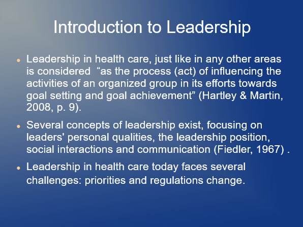 Introduction to Leadership