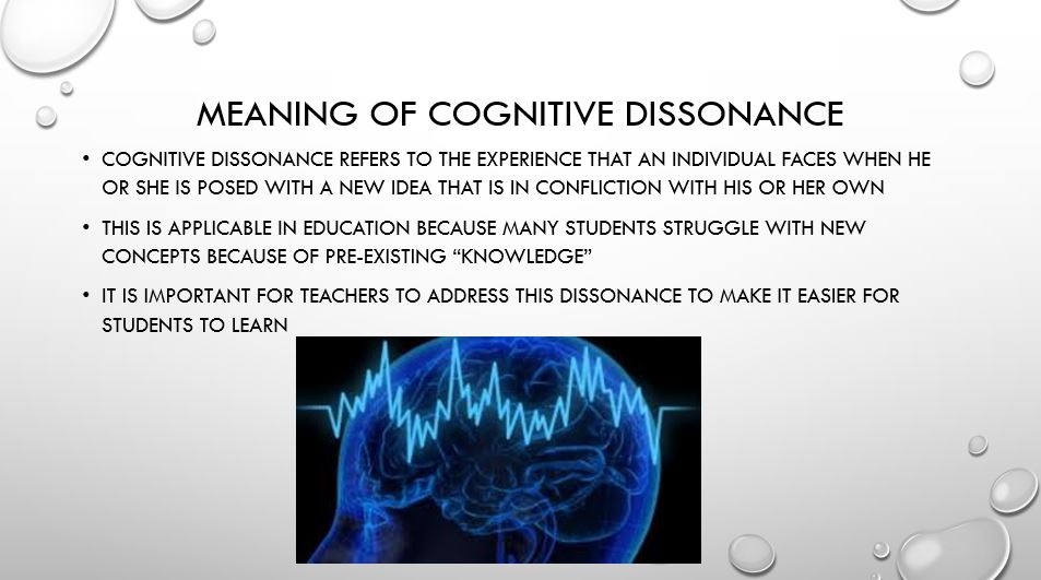 Meaning of cognitive dissonance
