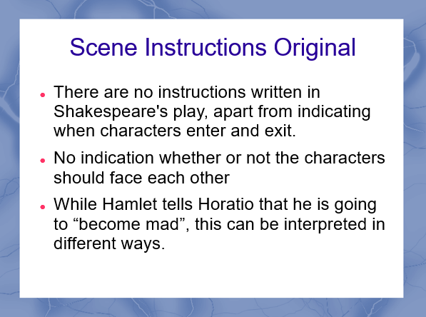 Scene Instructions Original