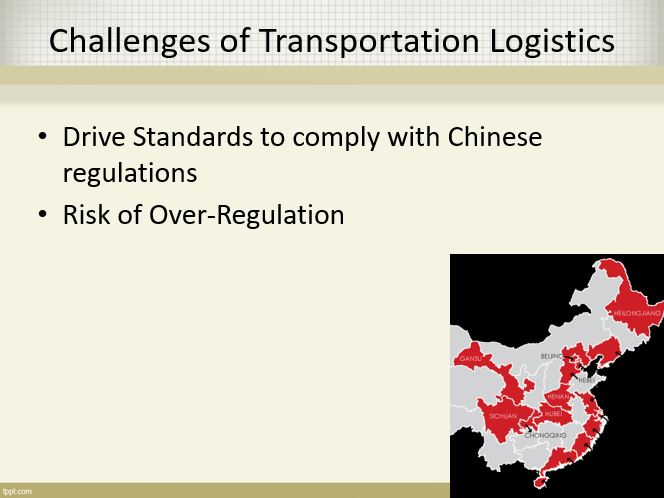 Challenges of Transportation Logistics