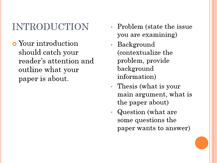 how to write a good paper presentation