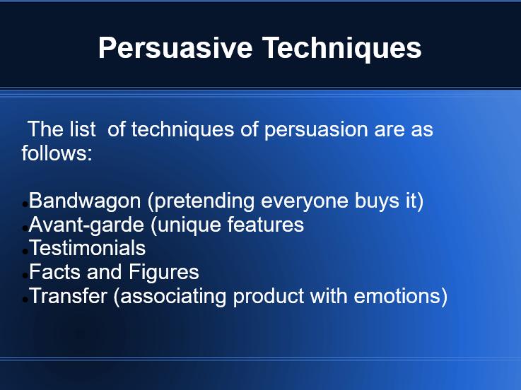 Persuasive Techniques