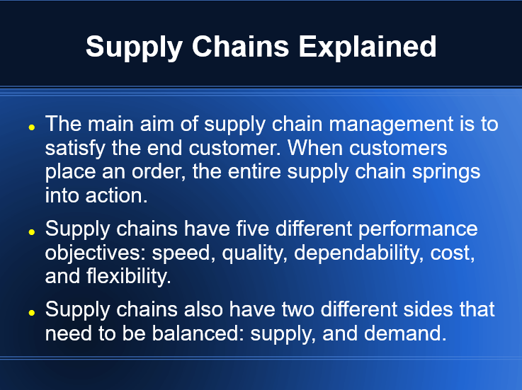 Supply Chains Explained