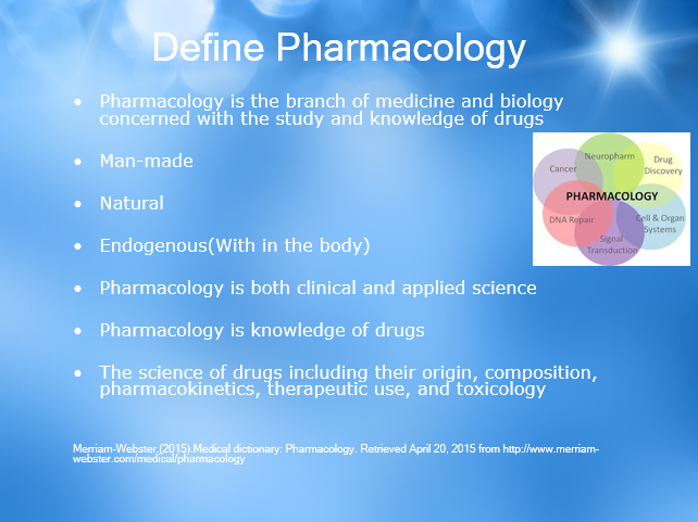 Define Pharmacology