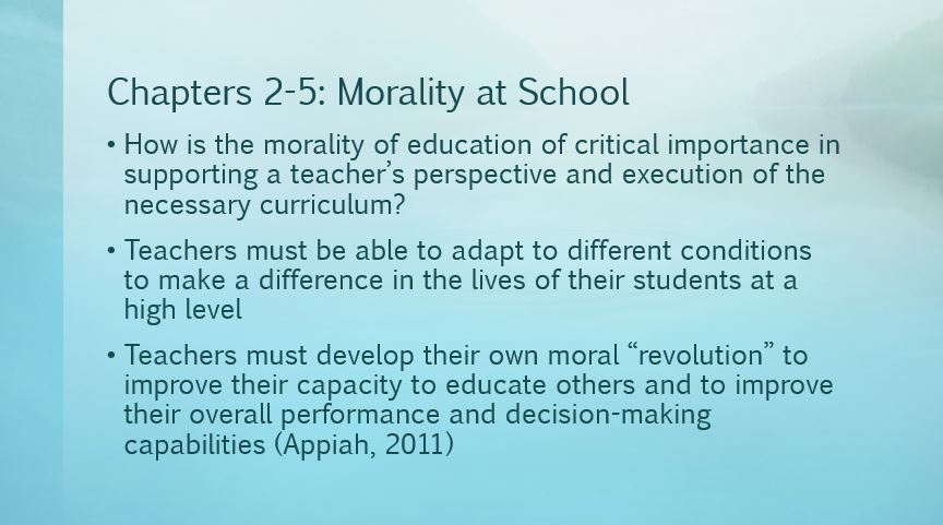 Morality at School