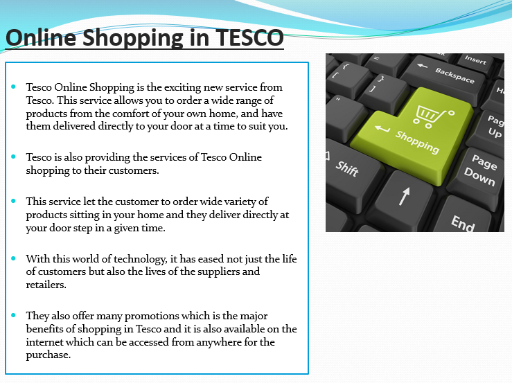 Online Shopping in TESCO