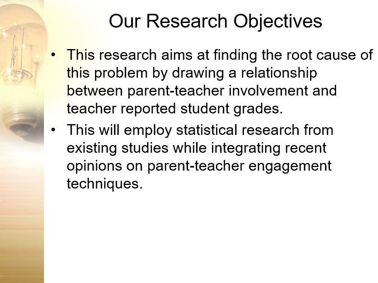 Our Research Objectives