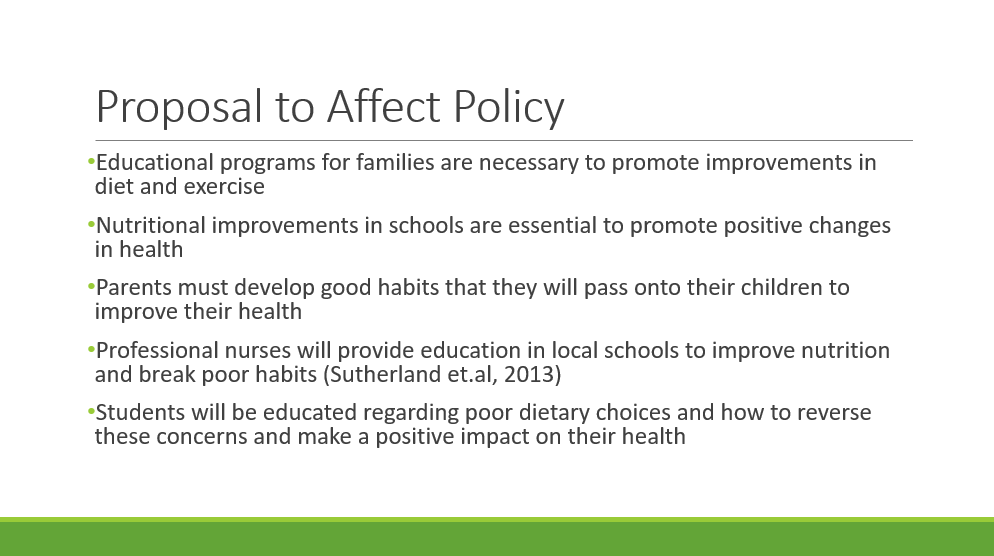 Proposal to Affect Policy