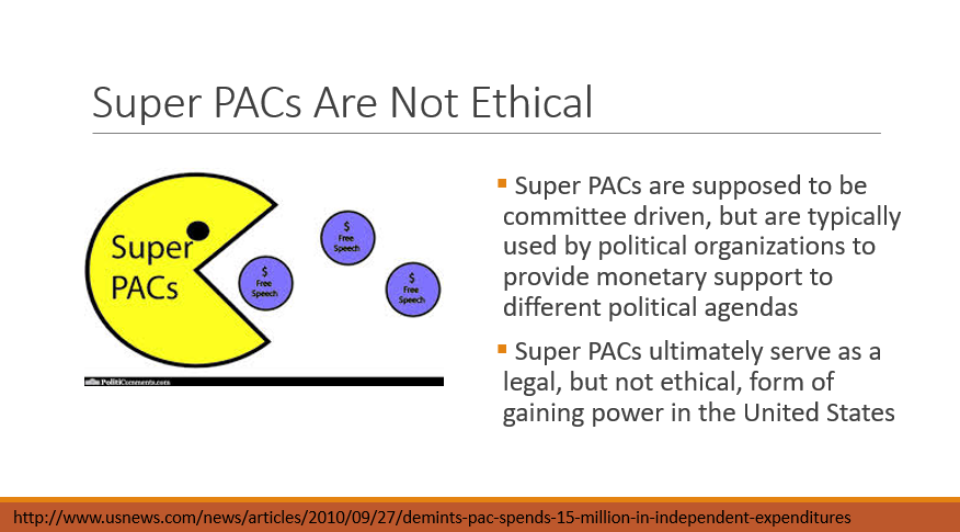 Super PACs Are Not Ethical
