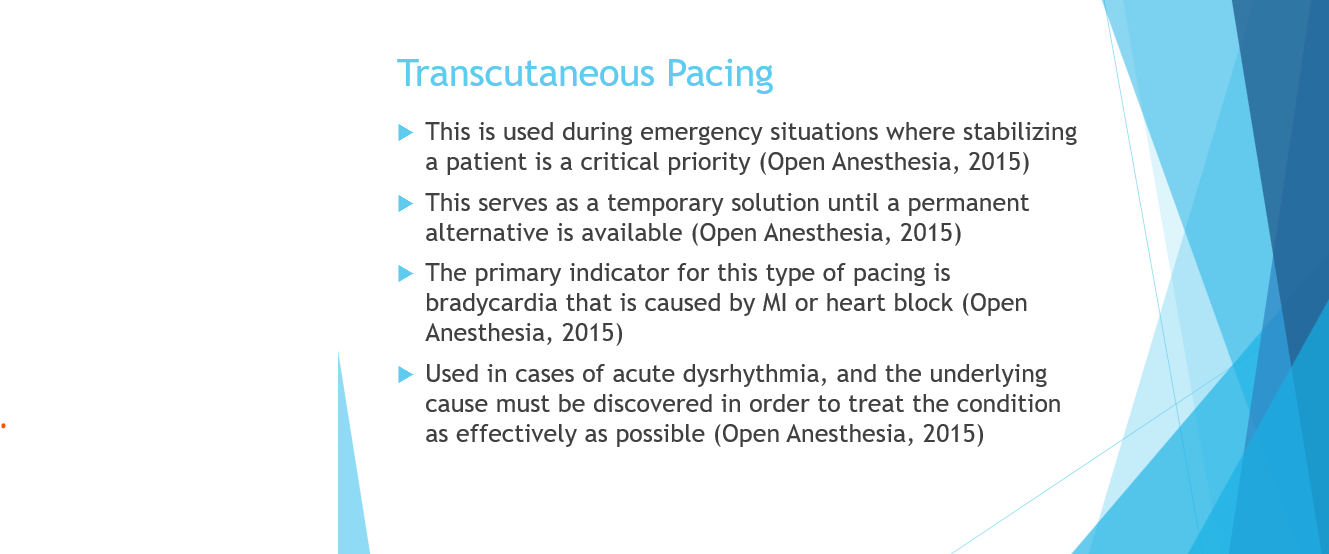 Transcutaneous Pacing