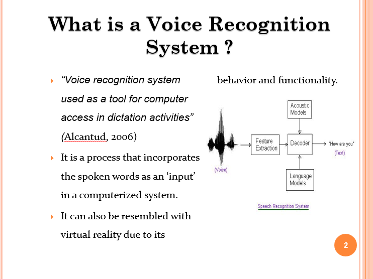What is a Voice Recognition System