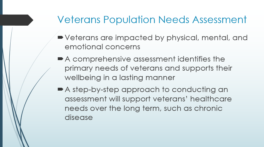 Veterans Population Needs Assessment