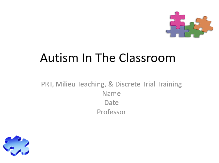 Autism In The Classroom
