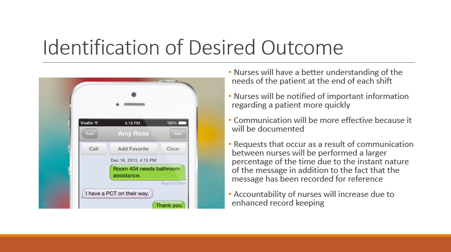 Identification of Desired Outcome