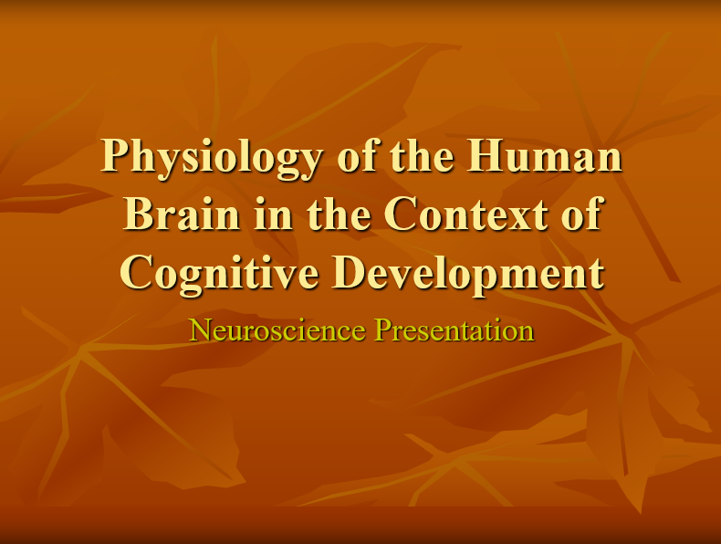 Neuroscience Presentation