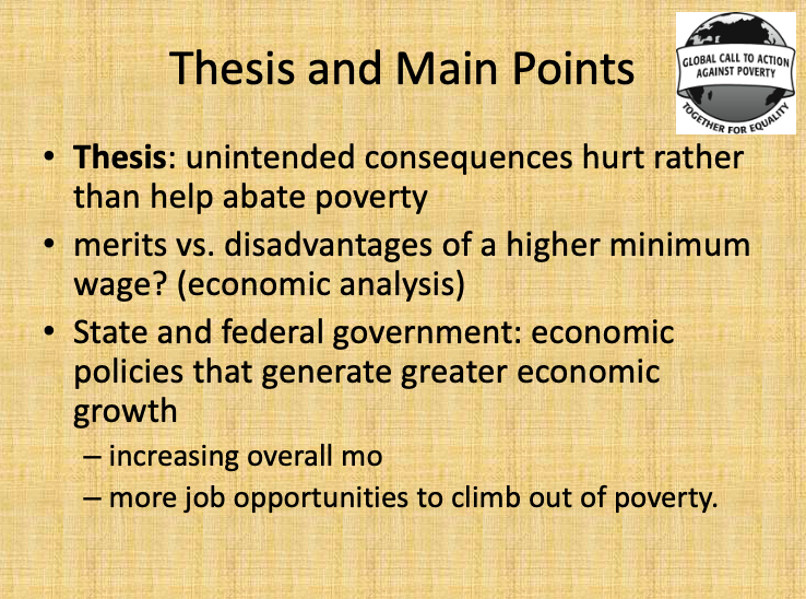 Thesis and Main Points