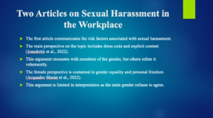 Two Articles on Sexual Harassment in the Workplace